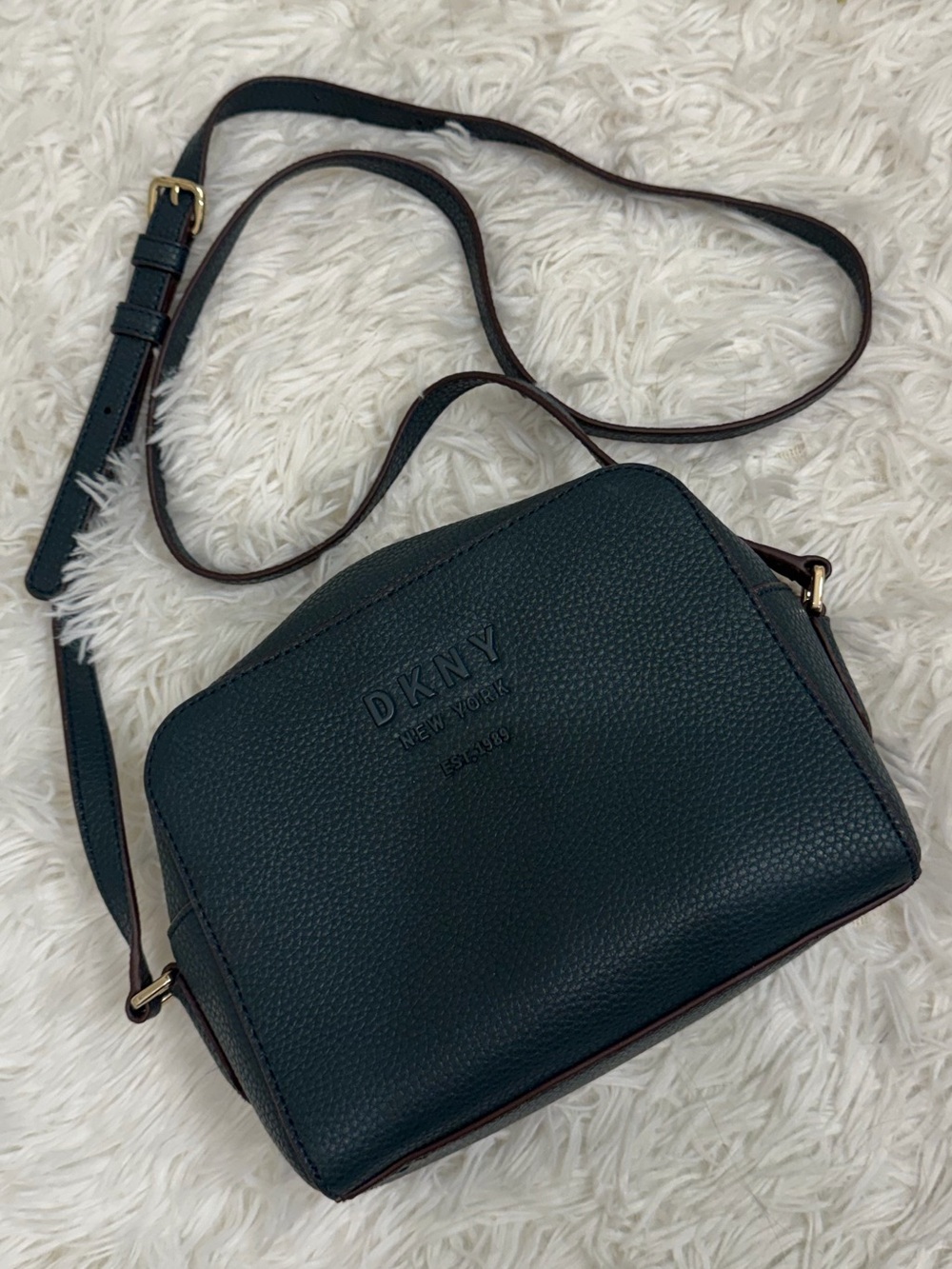 DKNY Noho Leather Top Zip Camera Bag